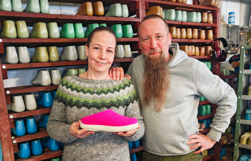 Huopatehtailijatar Johanna Alho ja LestariMestari KooPee